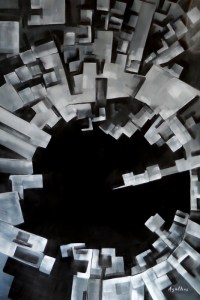 IL PRINCIPIO BINARIO - OLIO SU TELA - 100X150 - 2013