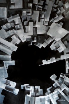 IL PRINCIPIO BINARIO - OLIO SU TELA - 100X150 - 2013