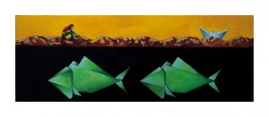 Luigi Lerna - Muto come un pesce - 80x30 - 2012